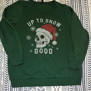 Torrid “Up to Snow Good” holiday sweatshirt